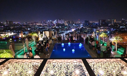 For One: New Year Eve Rooftop Party Entry with Two House Beverages