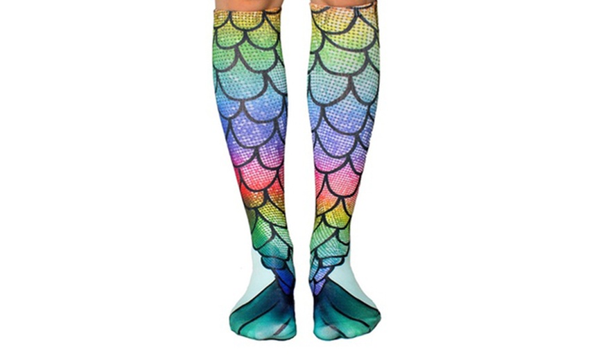 Image 6: Women's Mermaid Knee-High Socks