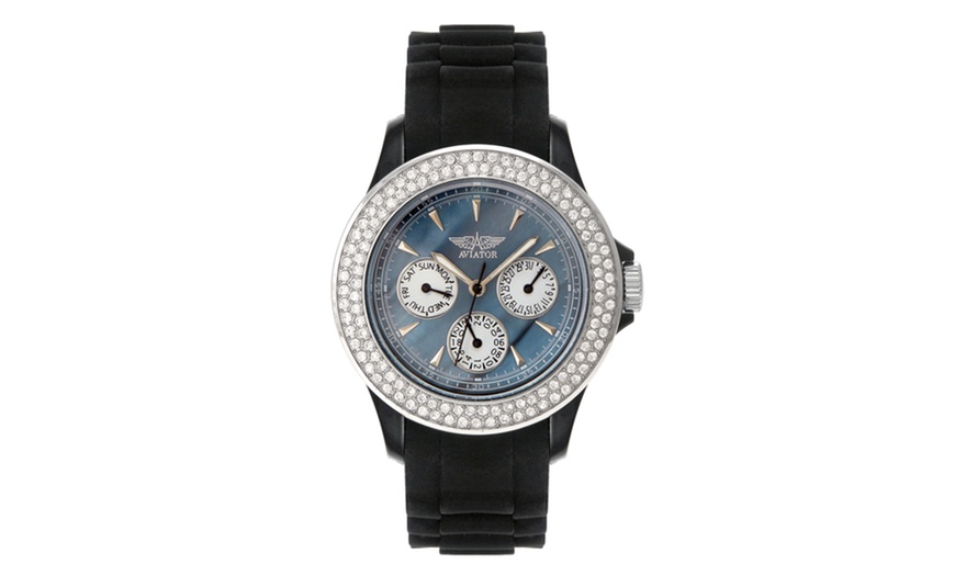 Image 3: Women's Aviator Watch