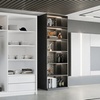 Image 12: Modern High Gloss Door Wardrobe With Mirror and Drawers