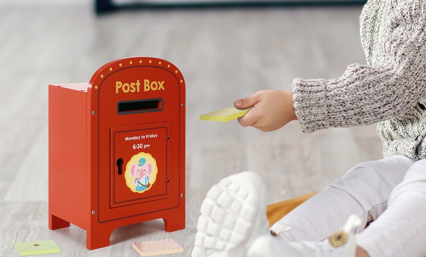 Image 7: Wooden Post Box Toy for Kids