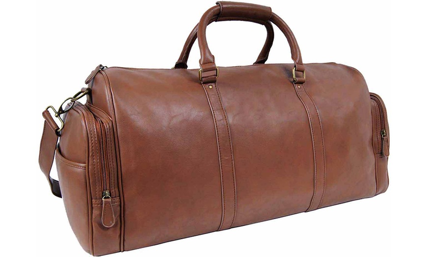 Image 5: Men’s Faux Leather Holdall