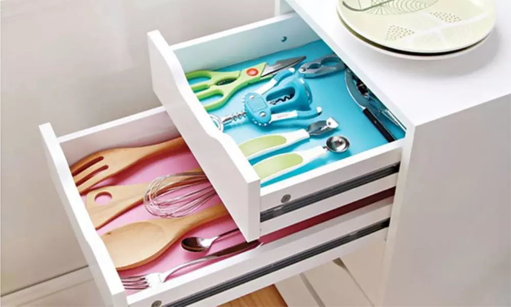 3 ou 6 tapis antibactériens pour réfrigérateur