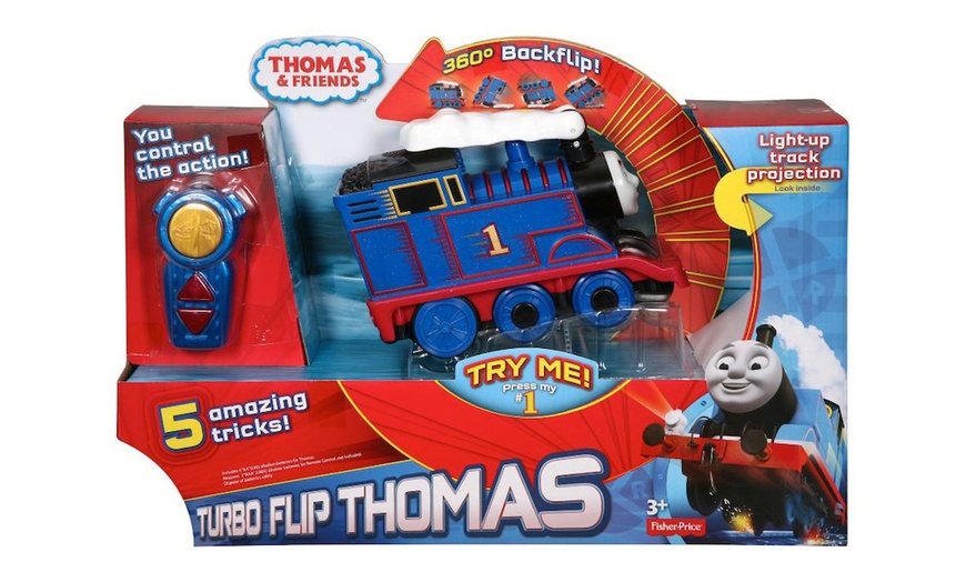 Image 3: Fisher Price Turbo Flip Thomas RC