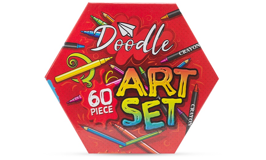 Image 3: One or Two Doodle 60-Piece Arts Sets