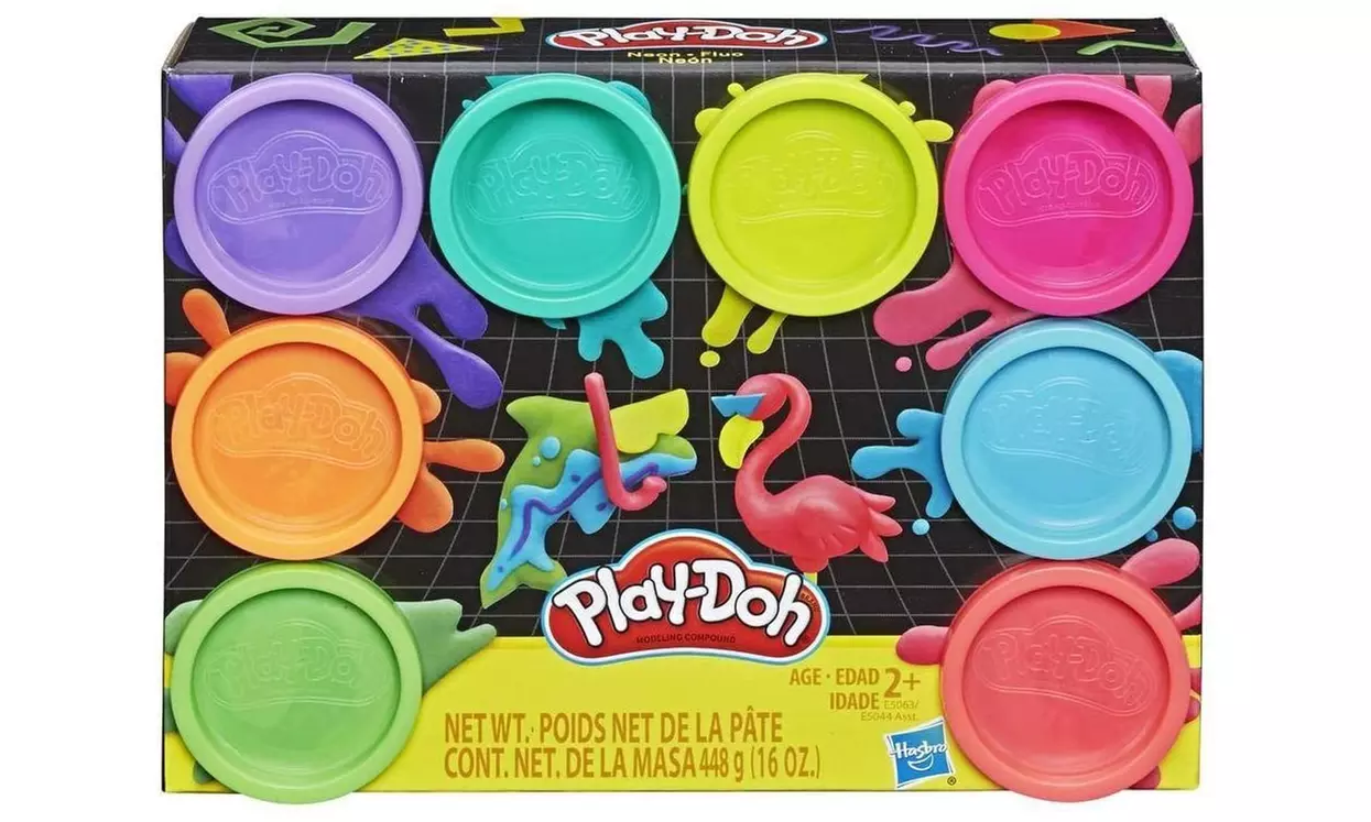Eight-Pack of Play-Doh Neon Colours - Primary Image