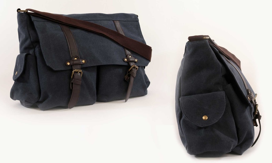 Image 2: Canvas Satchel Bag