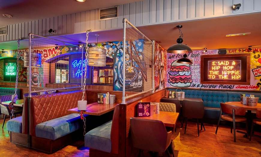 Image 10: Enjoy the Choice of Burger with Fries for 1, 2, or 4 People 