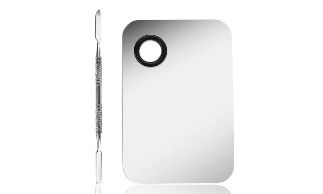 Cosmetic Makeup Mixing Palette with Spatula Tool - Second Medium