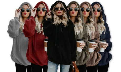Giacca felpata da donna invernale disponibile in vari colori e taglie