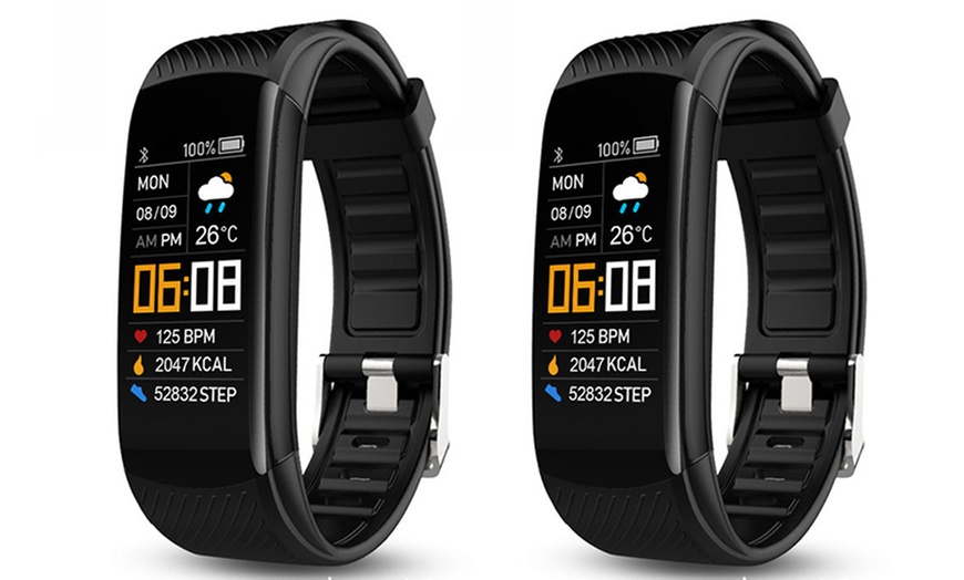 Image 9: One or Two Smart Activity Tracker Watches with Heart Rate Monitor