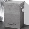 Image 1: Foldable Home Laundry Baskets Laundry Hamper with Lid and Rope Handles