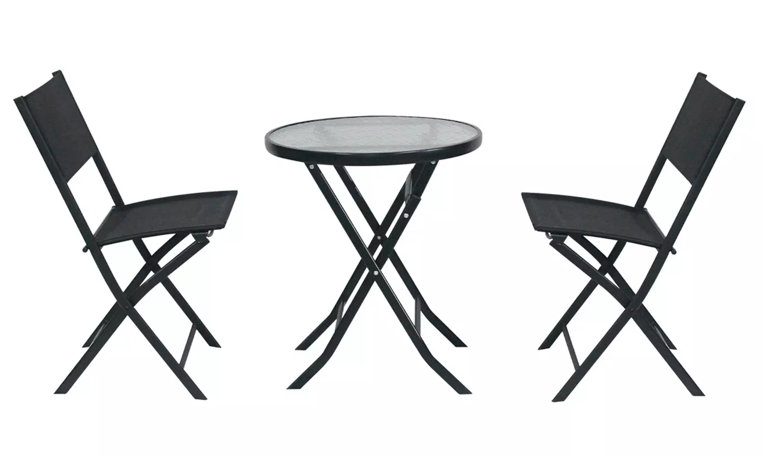 Set da balcone con tavolino e 2 sedie pieghevoli 7House City, con spedizione gratuita - Image 2