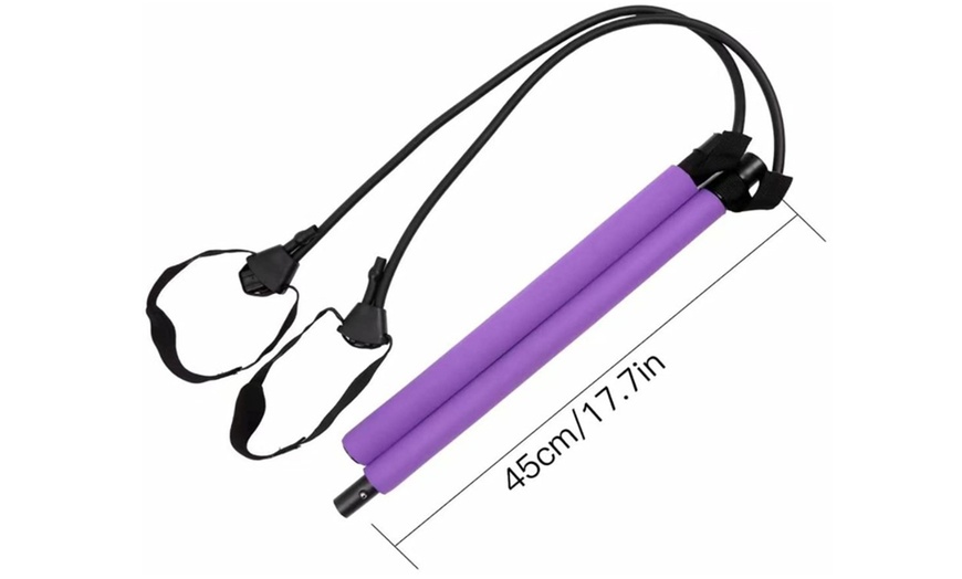 Image 9: Portable Pilates Exercise Bar Stick