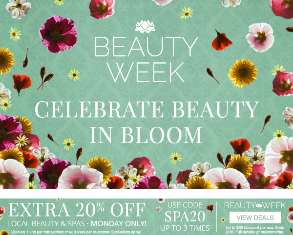 Extra 20% Off Beauty & Spas