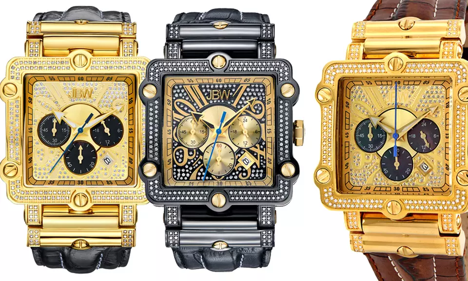 JBW Phantom Men's Diamond Square Fashion Watch - Primary Image