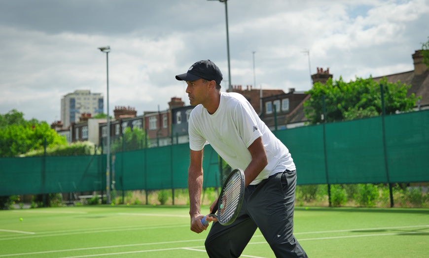 Image 7: Elevate Your Tennis Skills: Play with a Pro Top 150 or 1500 Clinic