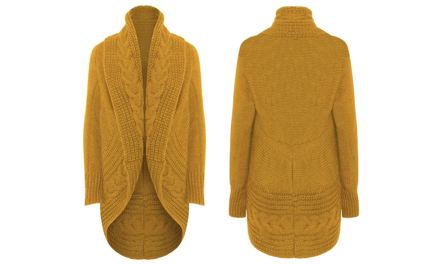 Image 9: Women's Cable Knit Cardigan