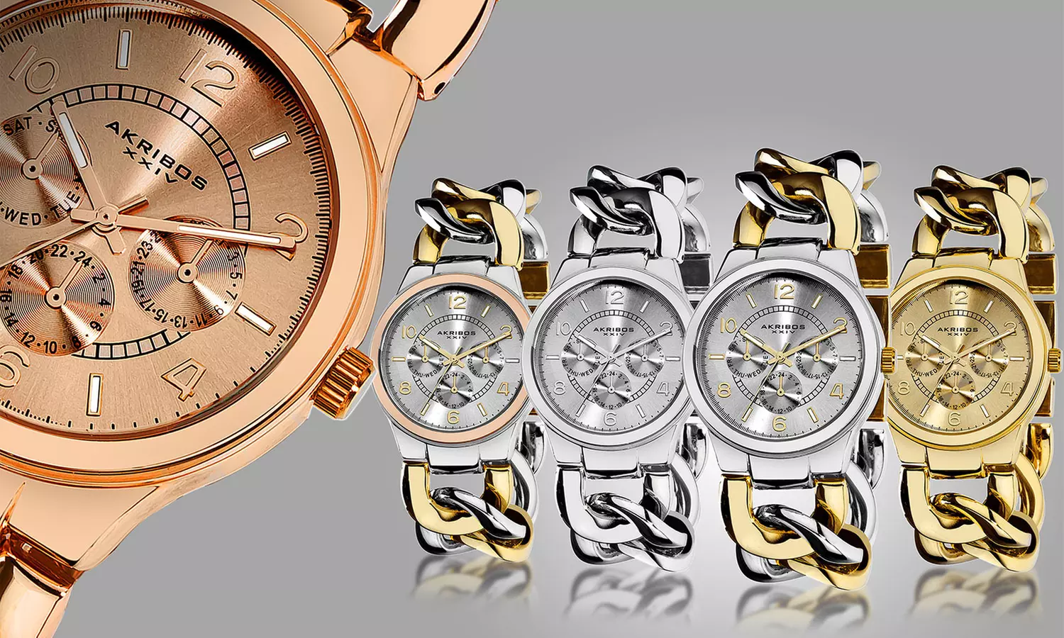 Akribos XXIV Armbanduhr für Damen in der Farbe nach Wahl - Primary Image