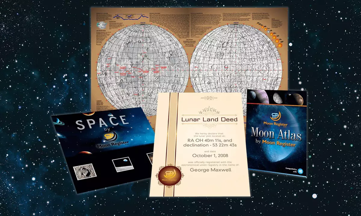 Two Acres of Moon Ownership from Moon Register (Up to 56% Off)  - Primary Image