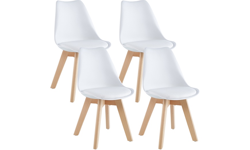 Image 2: Set di 4 sedie stile nordico