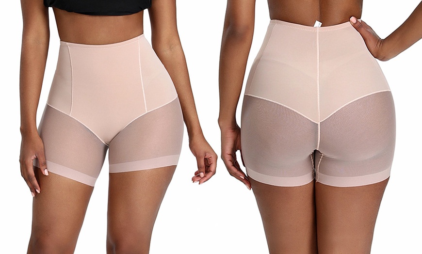 Image 5: Breathable High Waist Body Control Shaper Shorts