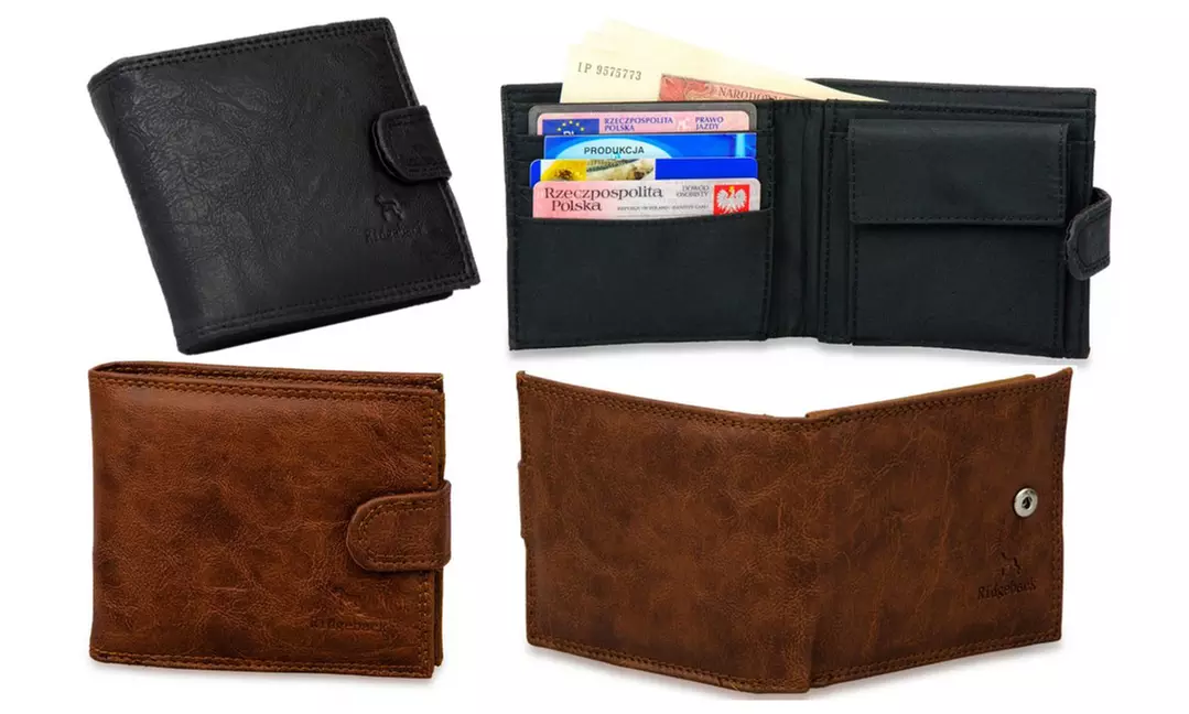 1x oder 2x Geldbörse aus hochwertigem PU-Leder für Herren in der Farbe nach Wahl - Primary Image