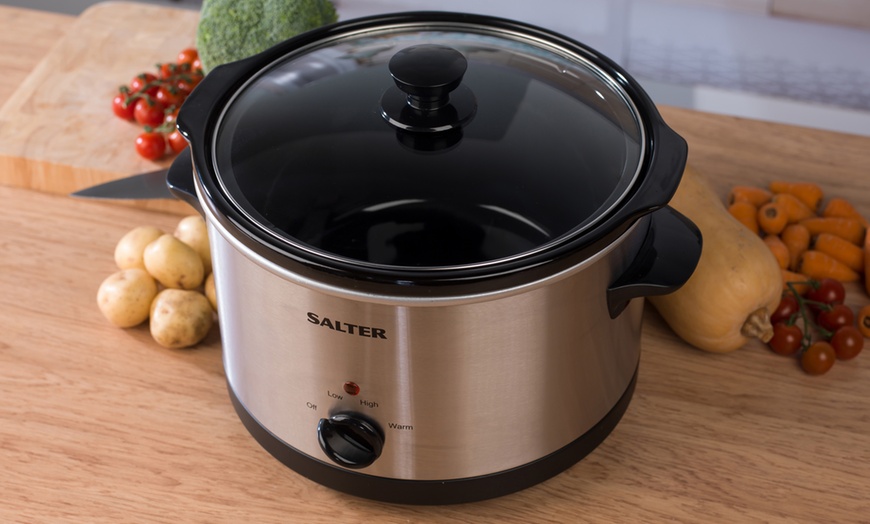 Image 2: Salter Non-Stick Slow Cooker