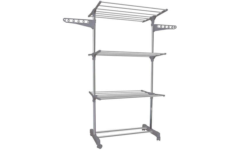 Image 3: Heavy-Duty Clothes Airer