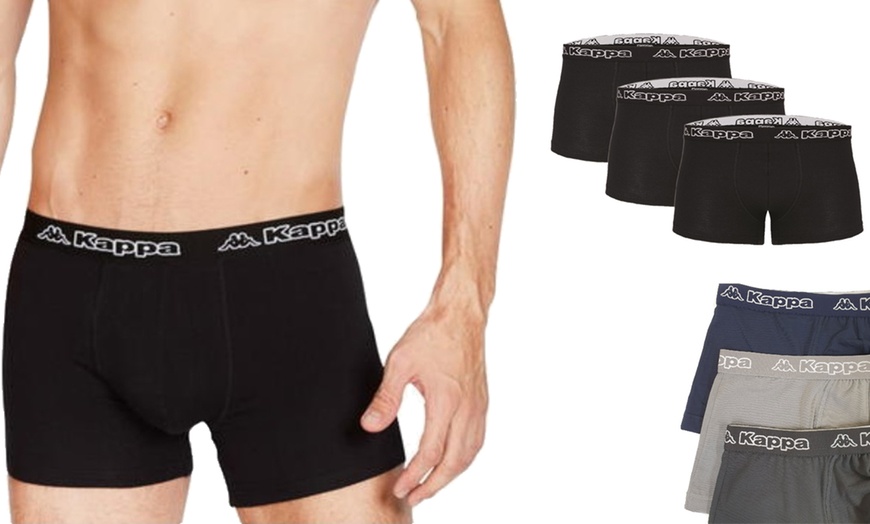 Image 1: Three-Pack of Men's Kappa Boxers