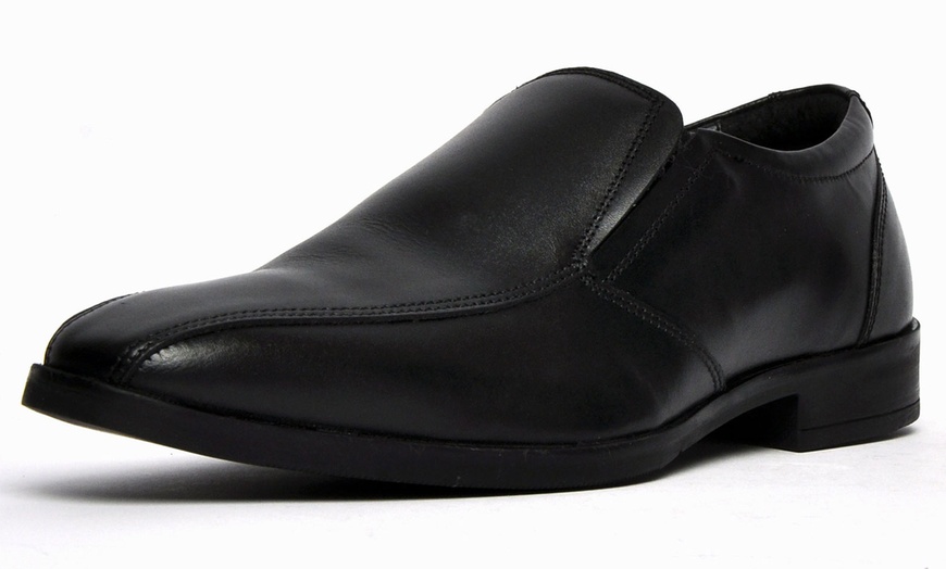 Image 3: Hush Puppies Men's Leather Slip-On Shoes