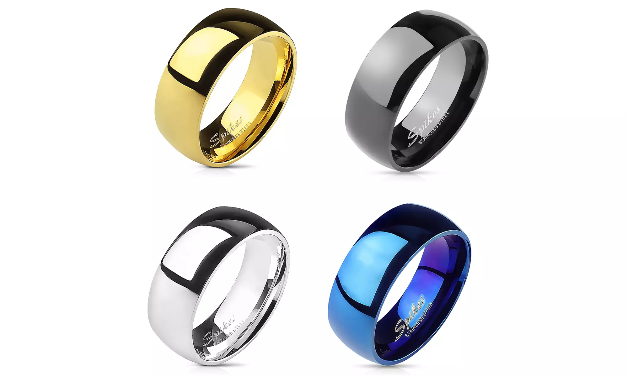 Men's Stainless Steel Comfort Fit Ring - Primary Image