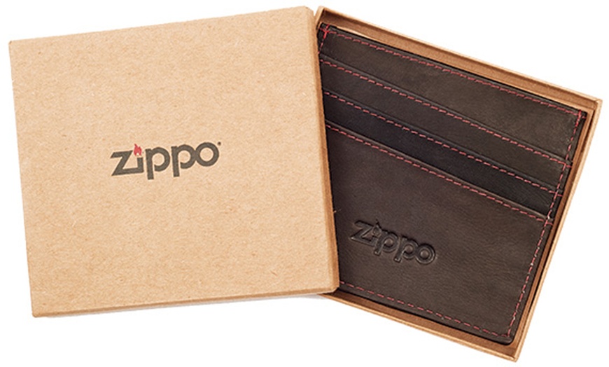 Image 13: Zippo Leather Wallets in Gift Box