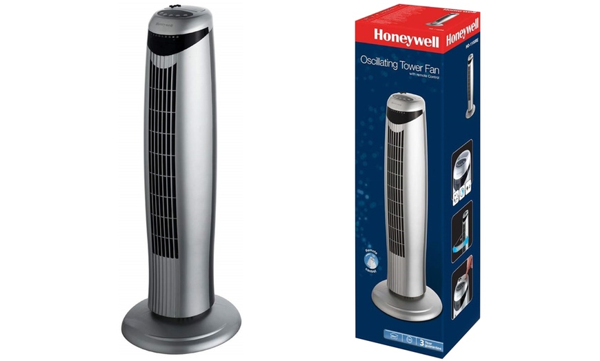 Image 1: Honeywell Oscillating Tower Fan