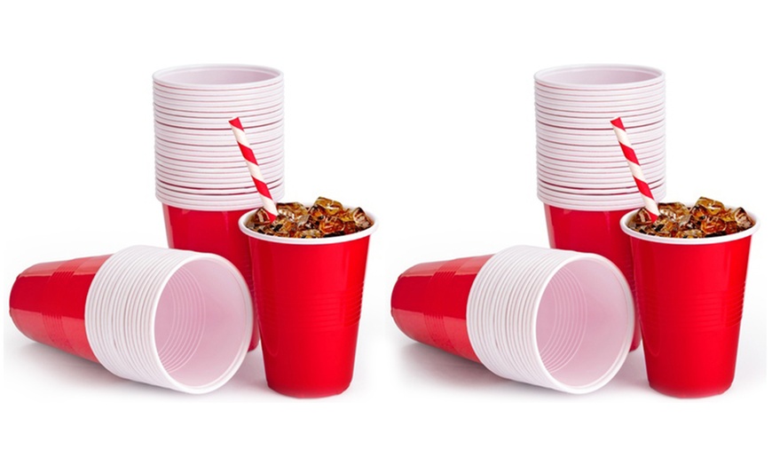 Image 2: Red Disposable Party Cups