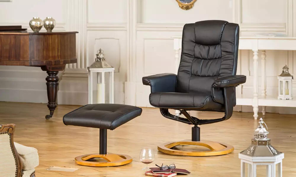Bonded Leather Reclining Swivel Chair from £129 With Free Delivery (Up to 71% Off) - Image 4
