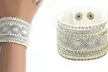 Bracelet en similicuir orné de cristaux Swarovski® - Second Medium