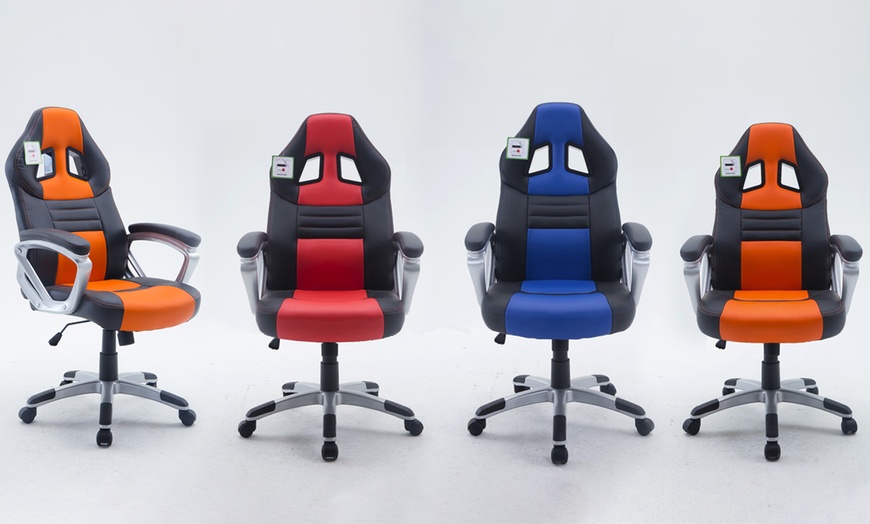 Image 1: Racing-Style Office Chair