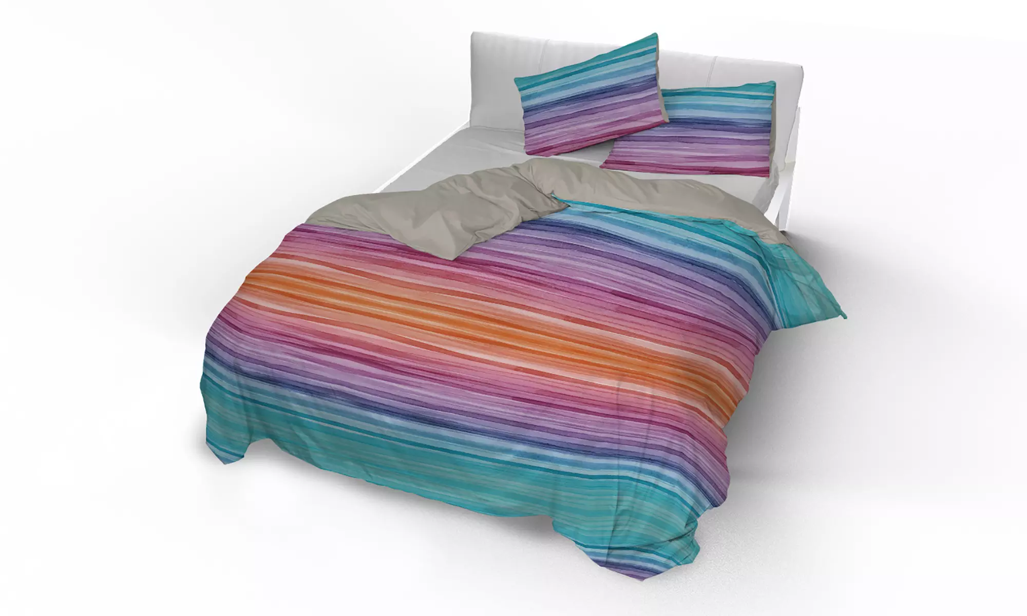 Ensemble de literie fantaisie, effet "peau de pêche"