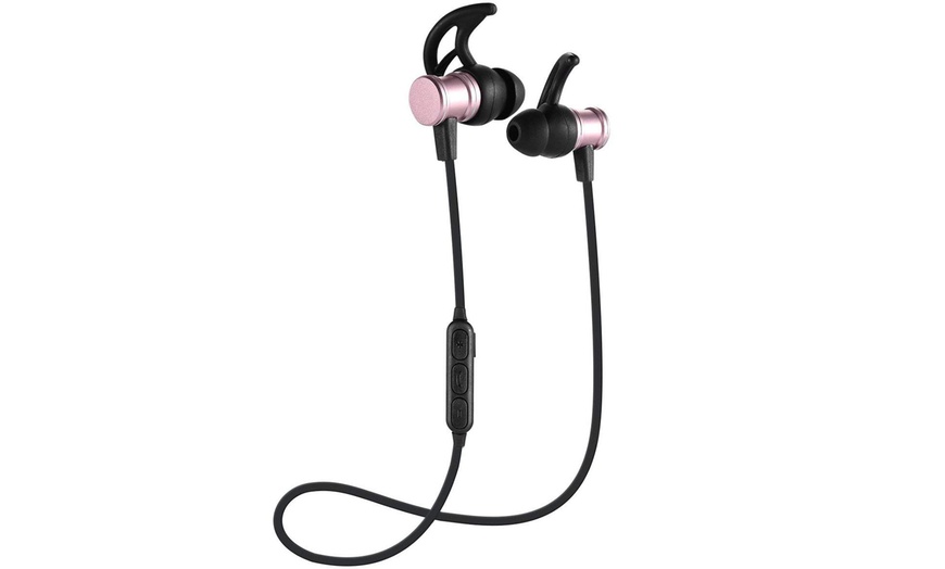 Image 1: Bluetooth Magnetic Earphones