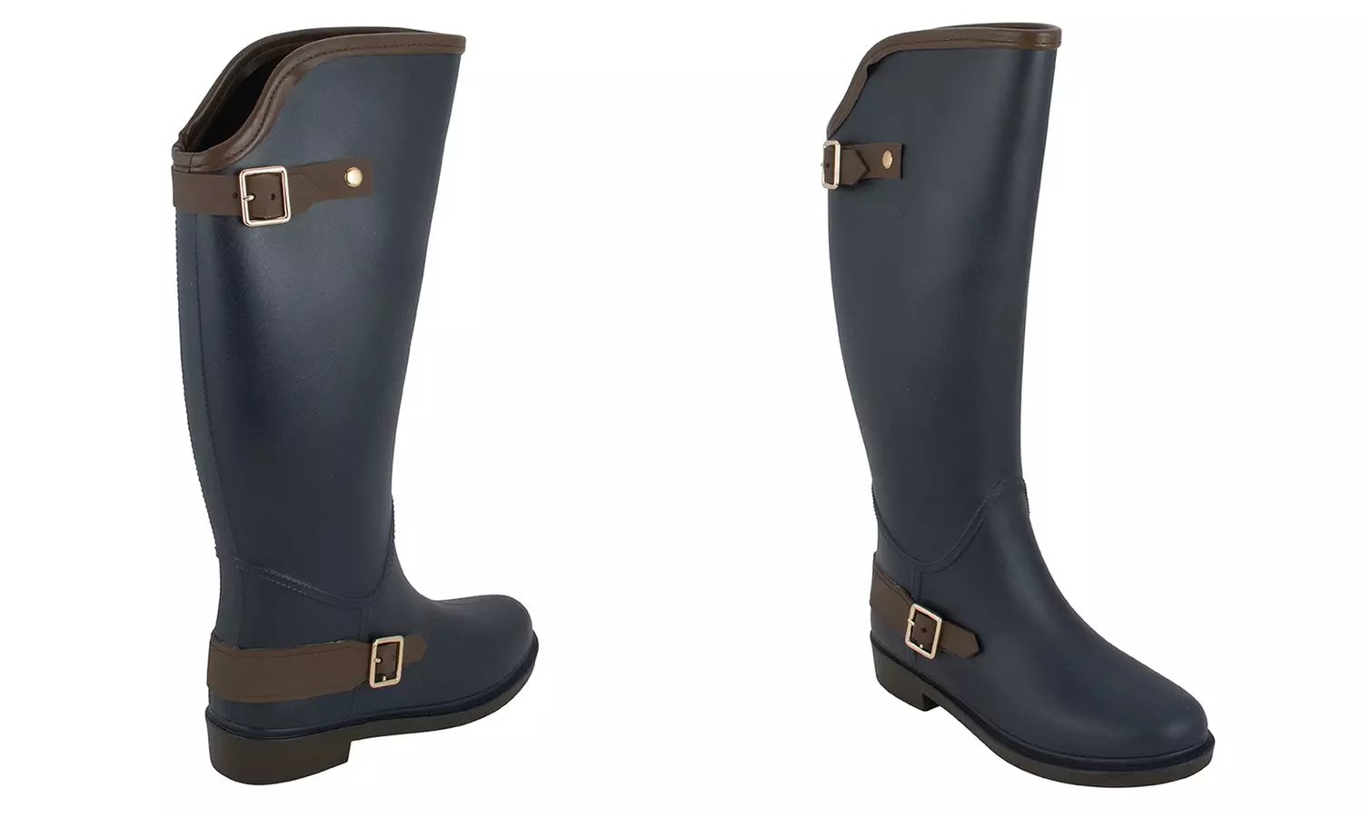 Modern Rush Clair Women's Two-Buckle Rain Boots (Size 9) - Second Medium