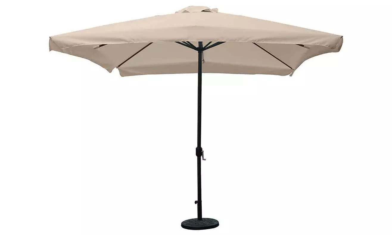 Ombrellone da giardino Bakaji con palo centrale, chiusura a carrucola, disponibile in 2 colori, con spedizione gratuita - Image 4