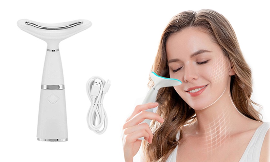 Image 1: USB Anti-Wrinkle Neck Beauty Device