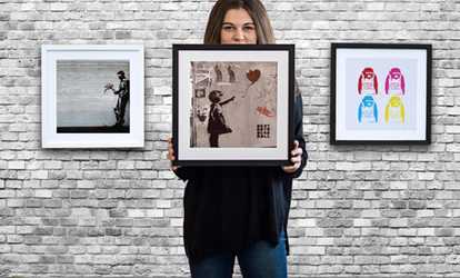 Banksy-Inspired Canvas Print