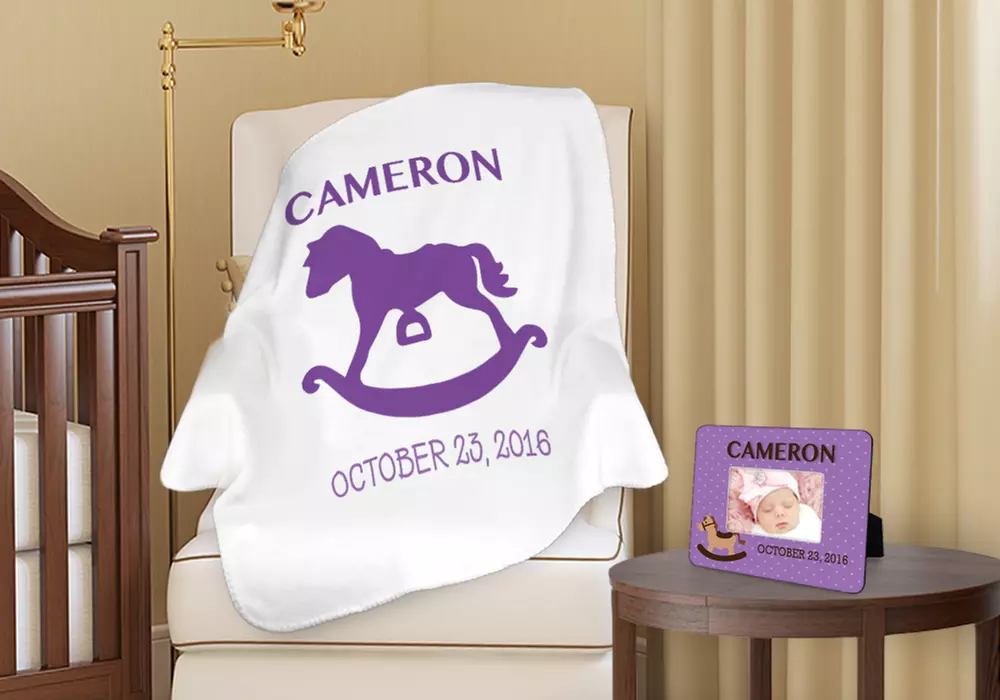Customized Baby Blanket, Photo Frame, or Both from Monogram Online (Up to 65% Off) - Second Medium