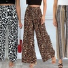 Image 1: Animal Prints Wide Leg Palazzo Trousers