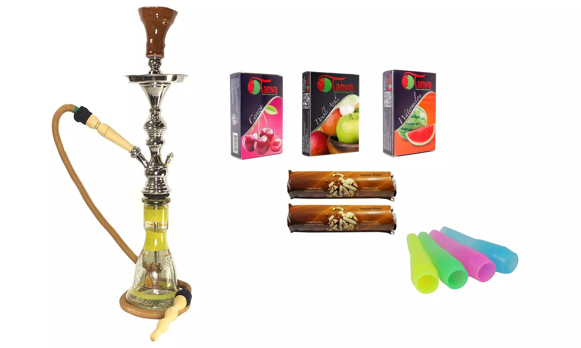 Handmade Stainless Steel Hookah Set (19-Piece) from Prime Hookah - Second Medium