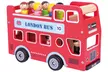 Wooden Double Decker London Bus Toy with Figurines - Second Medium