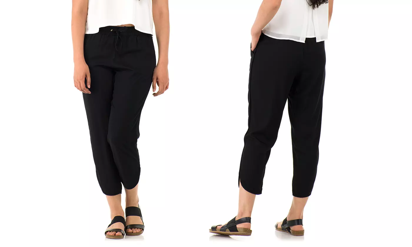 Sociology Women's Tulip Hem Capri Pants | Groupon Exclusive (Sizes S & L) - Second Medium