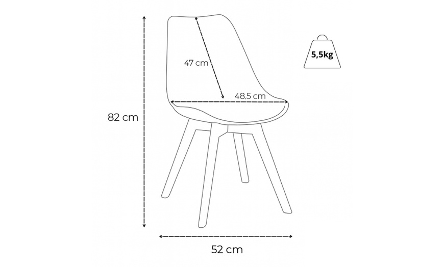 Image 5: Set di 4 sedie Lola